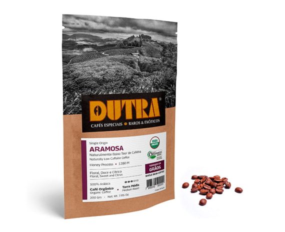 Aramosa - Café Dutra Orgânico Raro & Exótico - Torrado em Grãos 200g