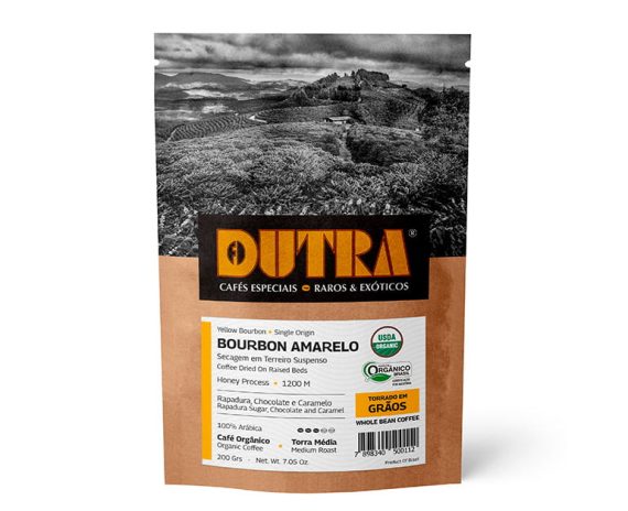Bourbon Amarelo - Café Dutra Orgânico Microlote - Torrado em Grãos 200g