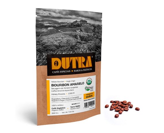 Bourbon Amarelo - Café Dutra Orgânico Microlote - Torrado em Grãos 200g