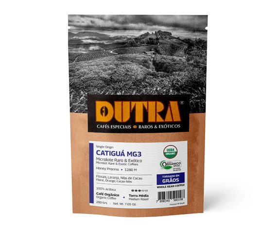 Catiguá - Café Dutra Orgânico Raro & Exótico - Torrado em Grãos 200g
