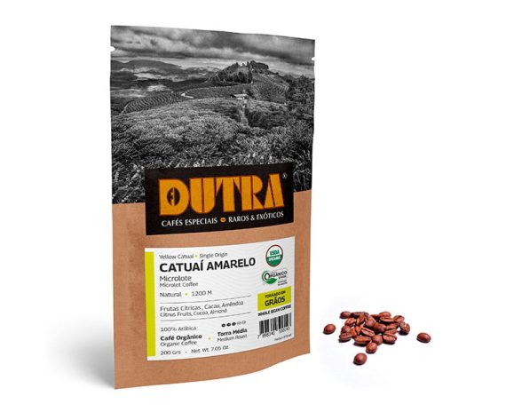 Catuaí Amarelo - Café Dutra Orgânico Microlote - Torrado em Grãos 200g