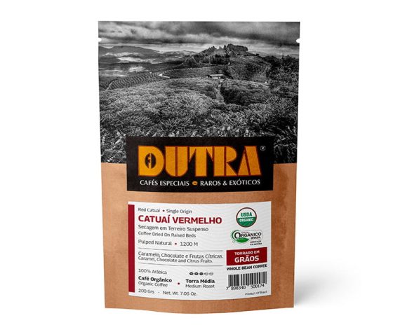 Catuaí Vermelho - Café Dutra Orgânico Microlote - Torrado em Grãos 200g