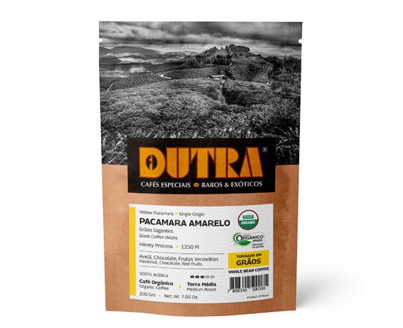 Pacamara Amarelo - Café Dutra Orgânico Raro & Exótico - Torrado em Grãos 200g