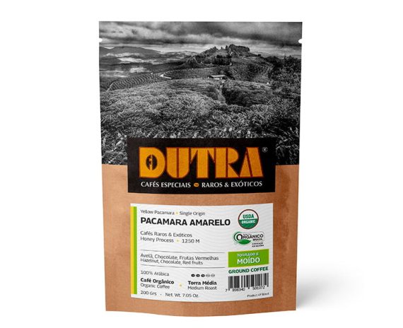 Pacamara Amarelo - Café Dutra Orgânico Raro & Exótico - Torrado e Moído 200g