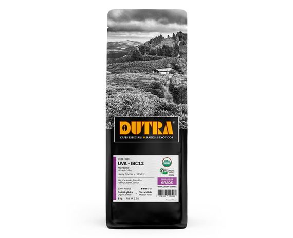 Uva (IBC12) - Café Dutra Orgânico Microlote - Torrado em Grãos 1Kg