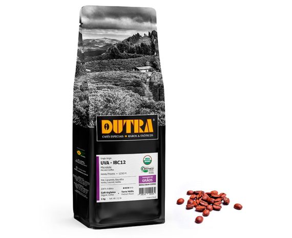 Uva (IBC12) - Café Dutra Orgânico Microlote - Torrado em Grãos 1Kg